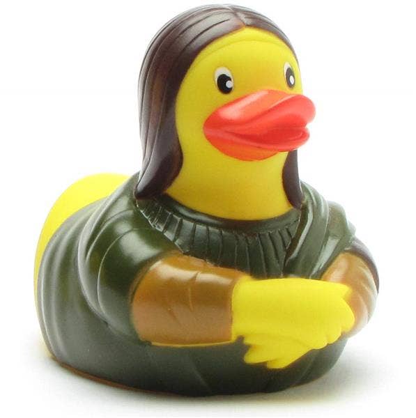 Mona Lisa rubber duck - rubber duck