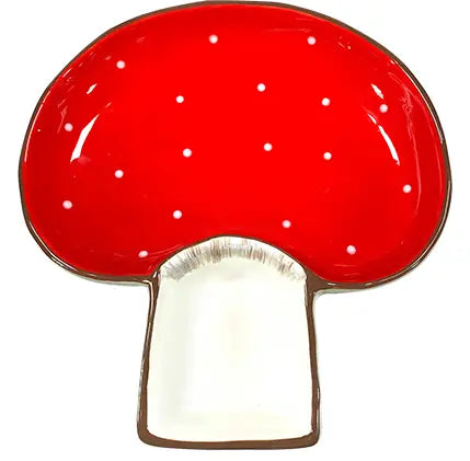 Mushroom Two Sectioned Serving Bowl