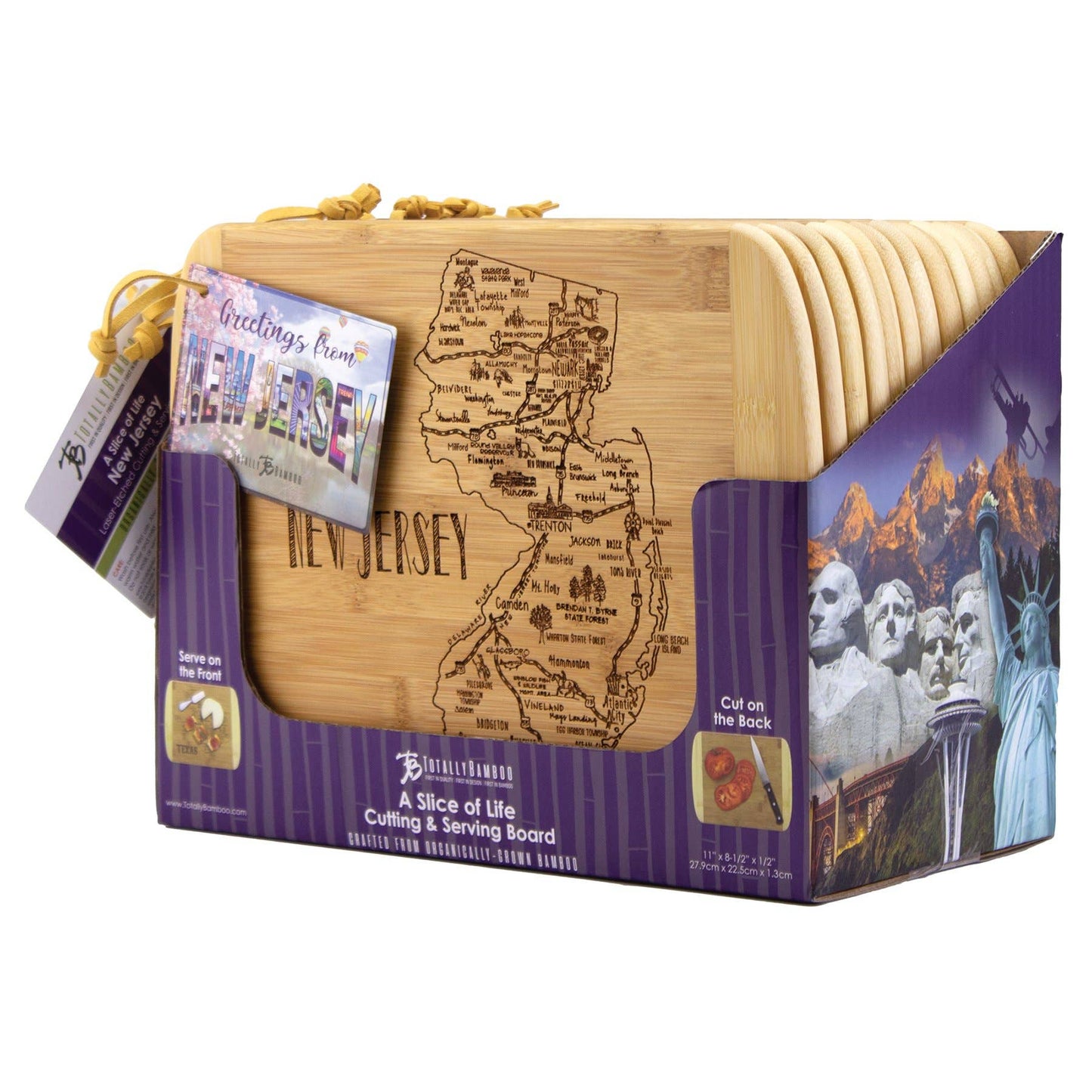 A Slice of Life Illinois 11" Cutting & Serving Board