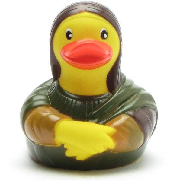 Mona Lisa rubber duck - rubber duck