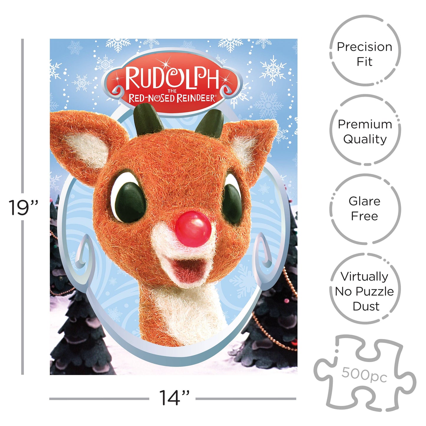 Rudolph Collage 500 Piece Jigsaw Puzzle