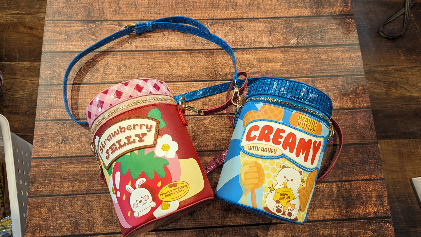 Cute Strawberry Jelly Jar Handbag Purse That's My Jam! 😀🍓🥜