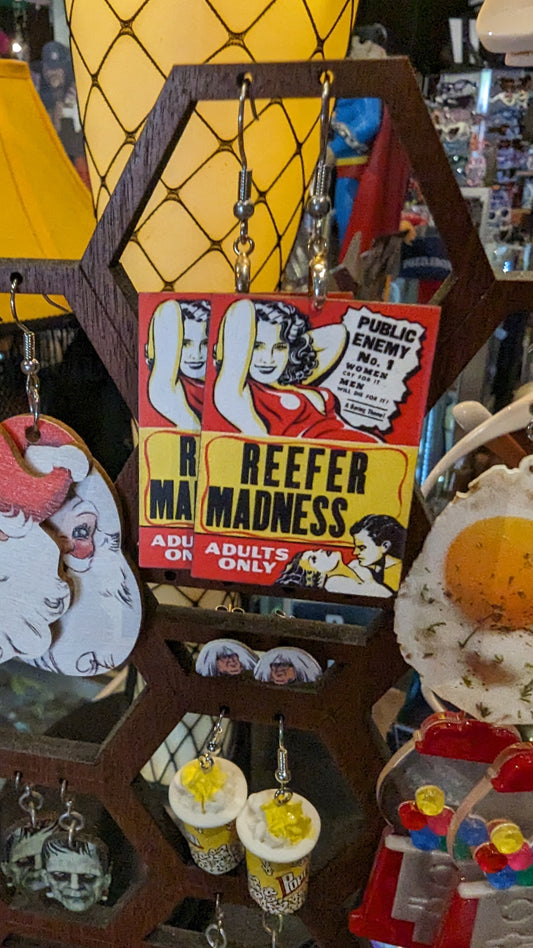 Reefer Madness earrings