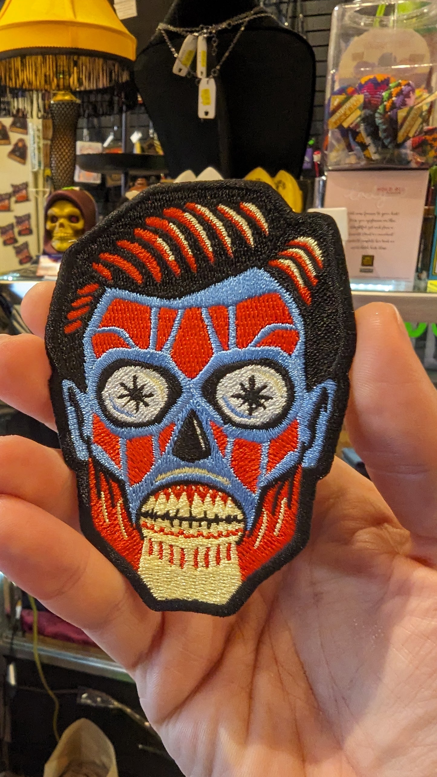 They Live Face vibrant Iron on Patch