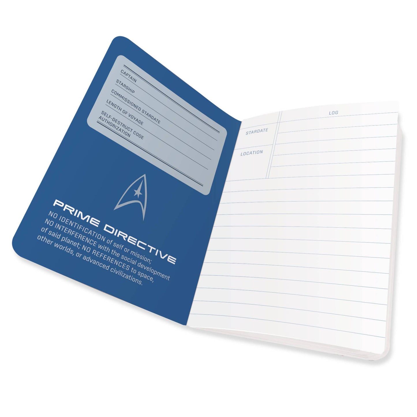 Full-Size Captain's Log Star Trek Notebook