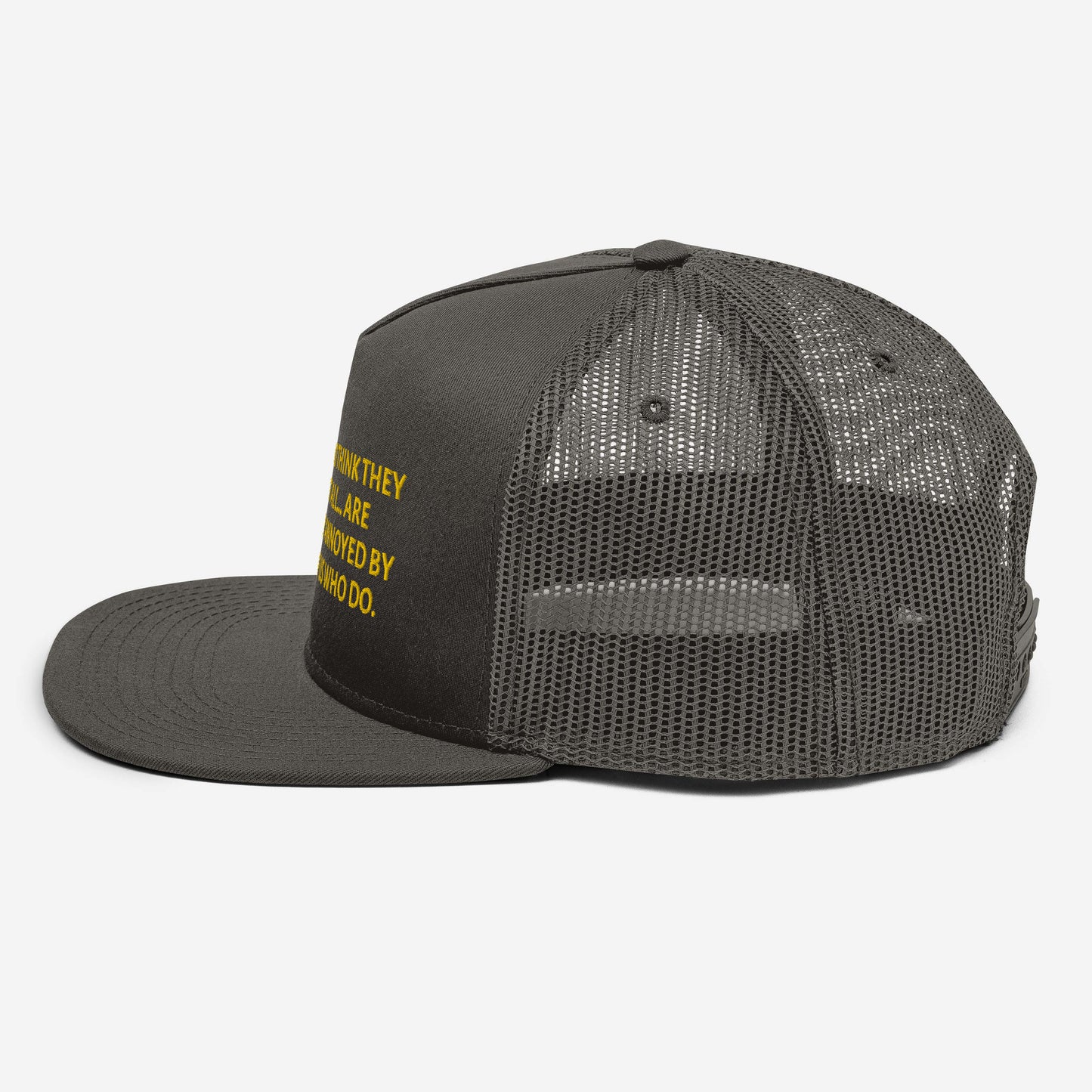 "People who think they know everyting" Funny Quote Mesh Back Snapback