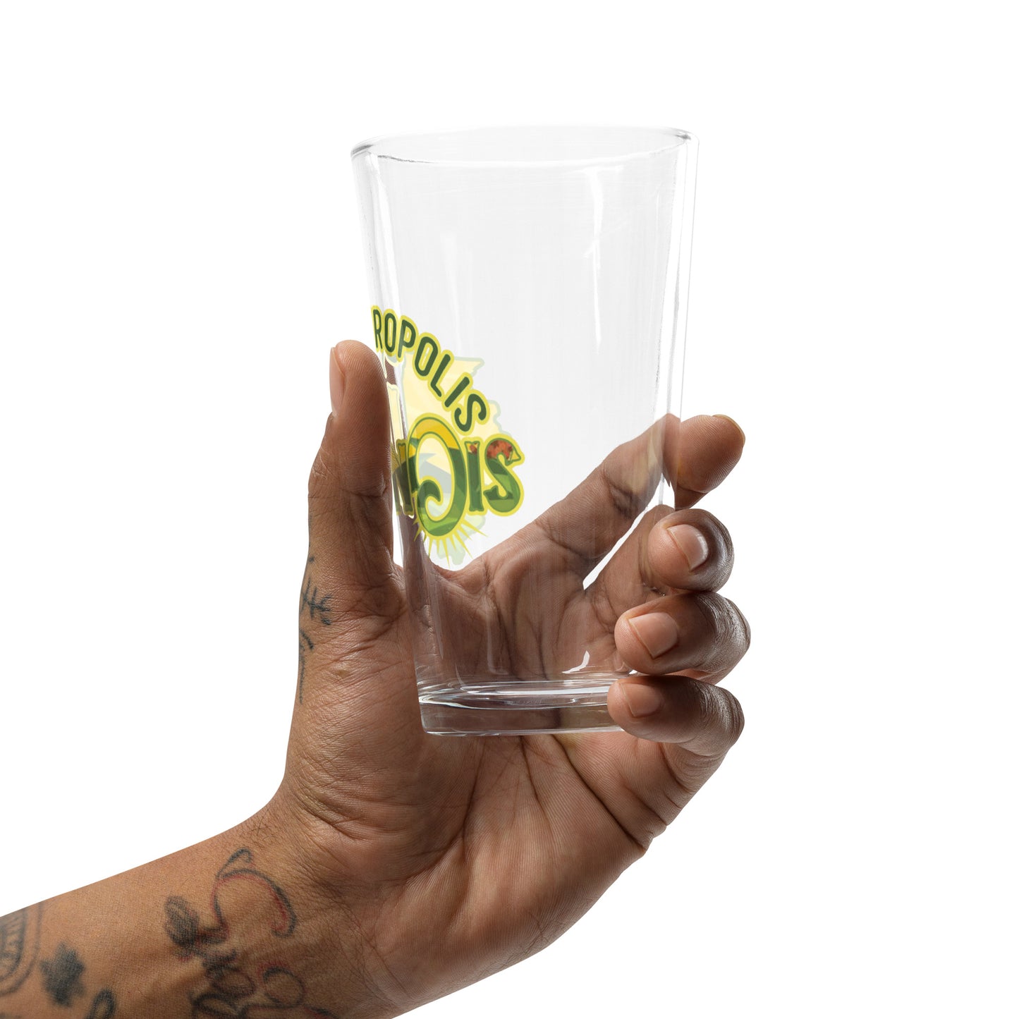 Metropolis Illinois Shaker pint glass