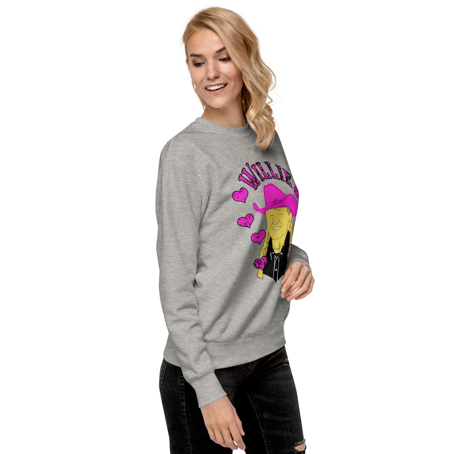 Willie Nelson Willie Love You Premium Sweatshirt