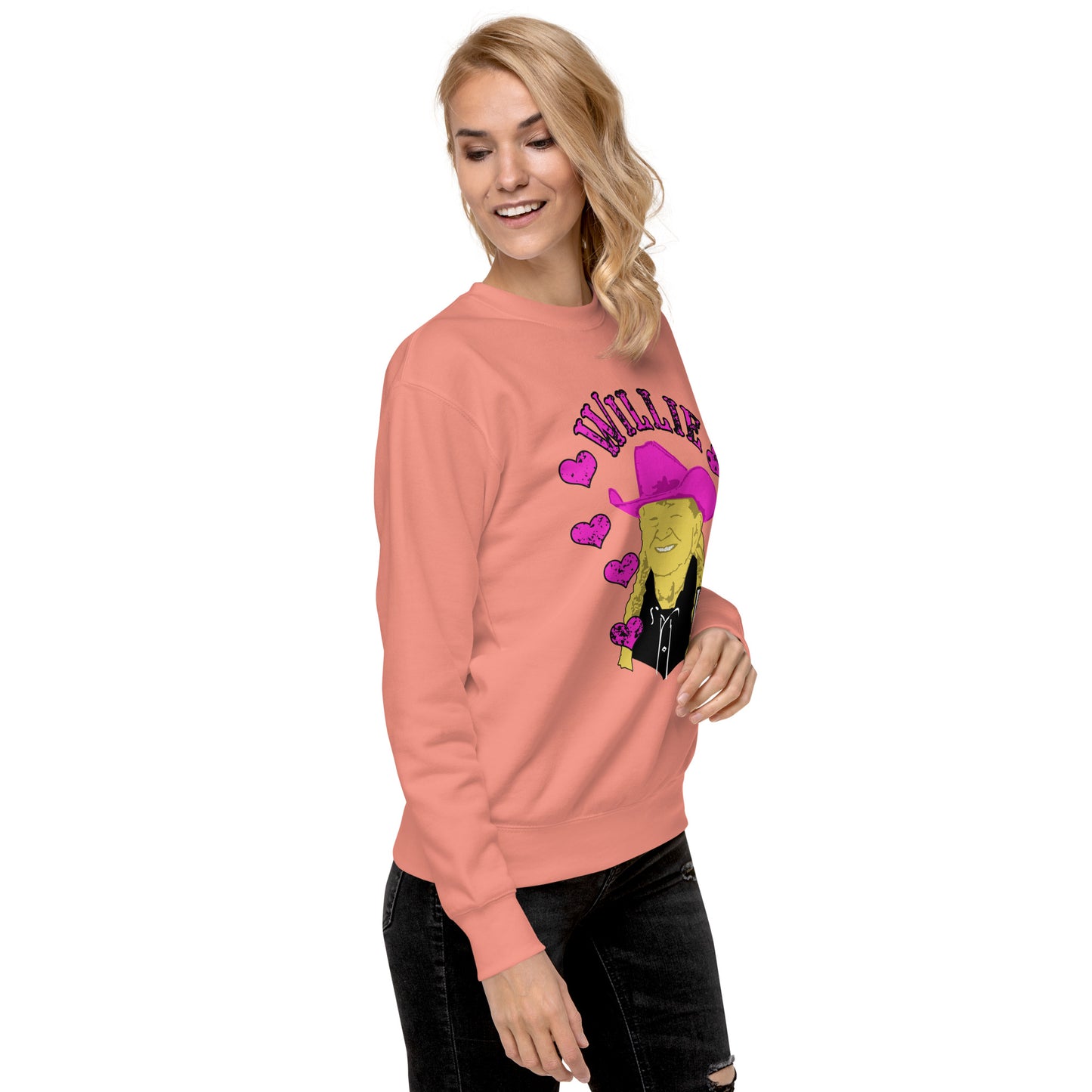 Willie Nelson Willie Love You Premium Sweatshirt