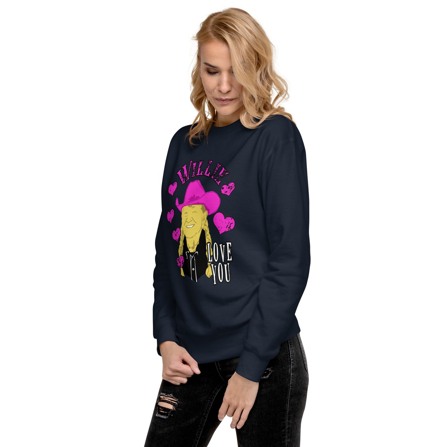 Willie Nelson Willie Love You Premium Sweatshirt