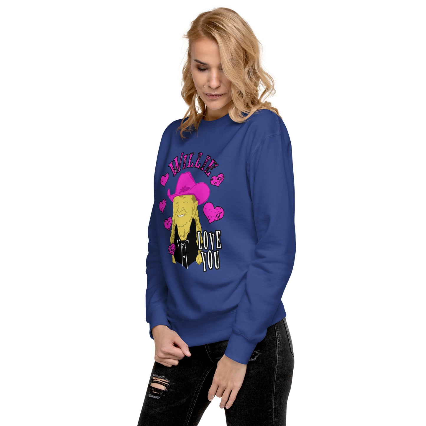 Willie Nelson Willie Love You Premium Sweatshirt