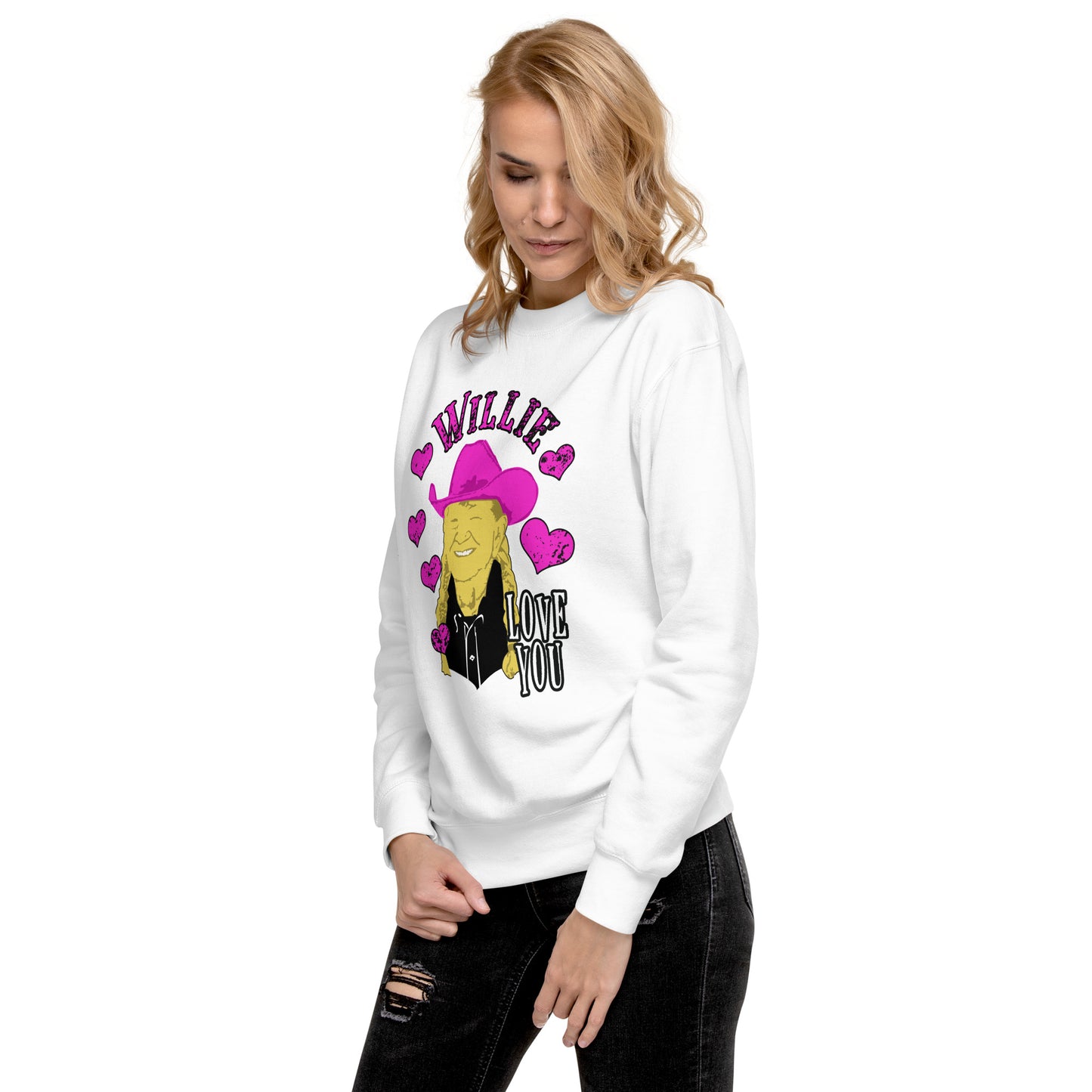 Willie Nelson Willie Love You Premium Sweatshirt