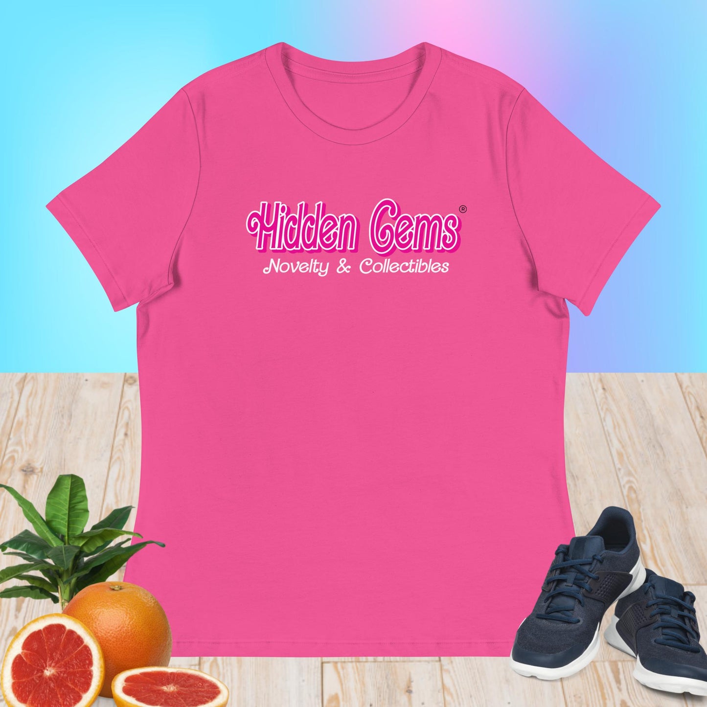 Hidden Gems Doll Style Logo Women's Relaxed Shirt