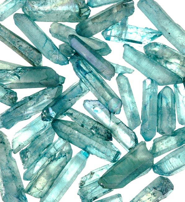 Aura Crystal Quartz Points Aqua Aura Quartz