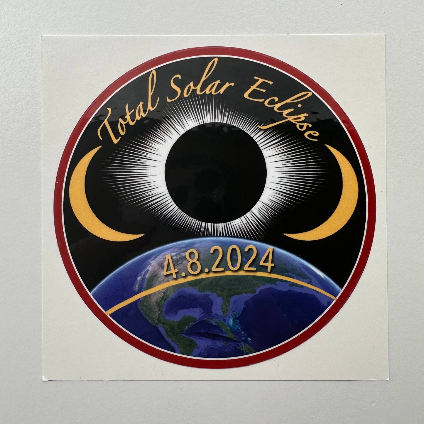 2024 Total Solar Eclipse 4" Vinyl Sticker