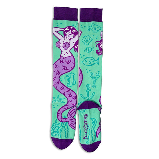 Sea Siren Knee High Socks - Hidden Gems Novelty
