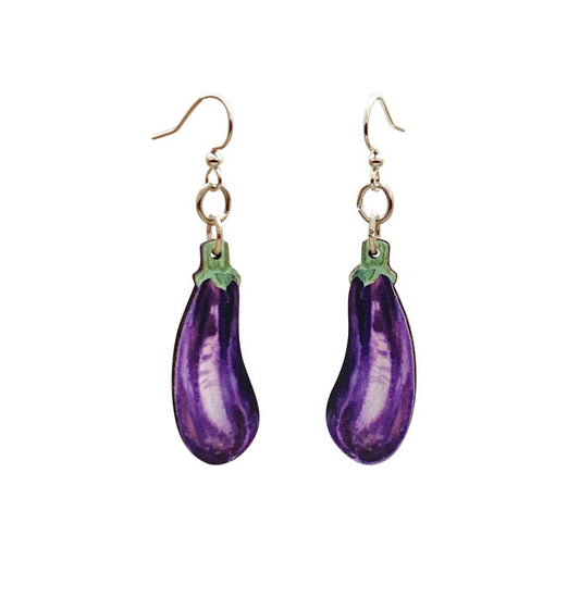 Eggplant Earrings