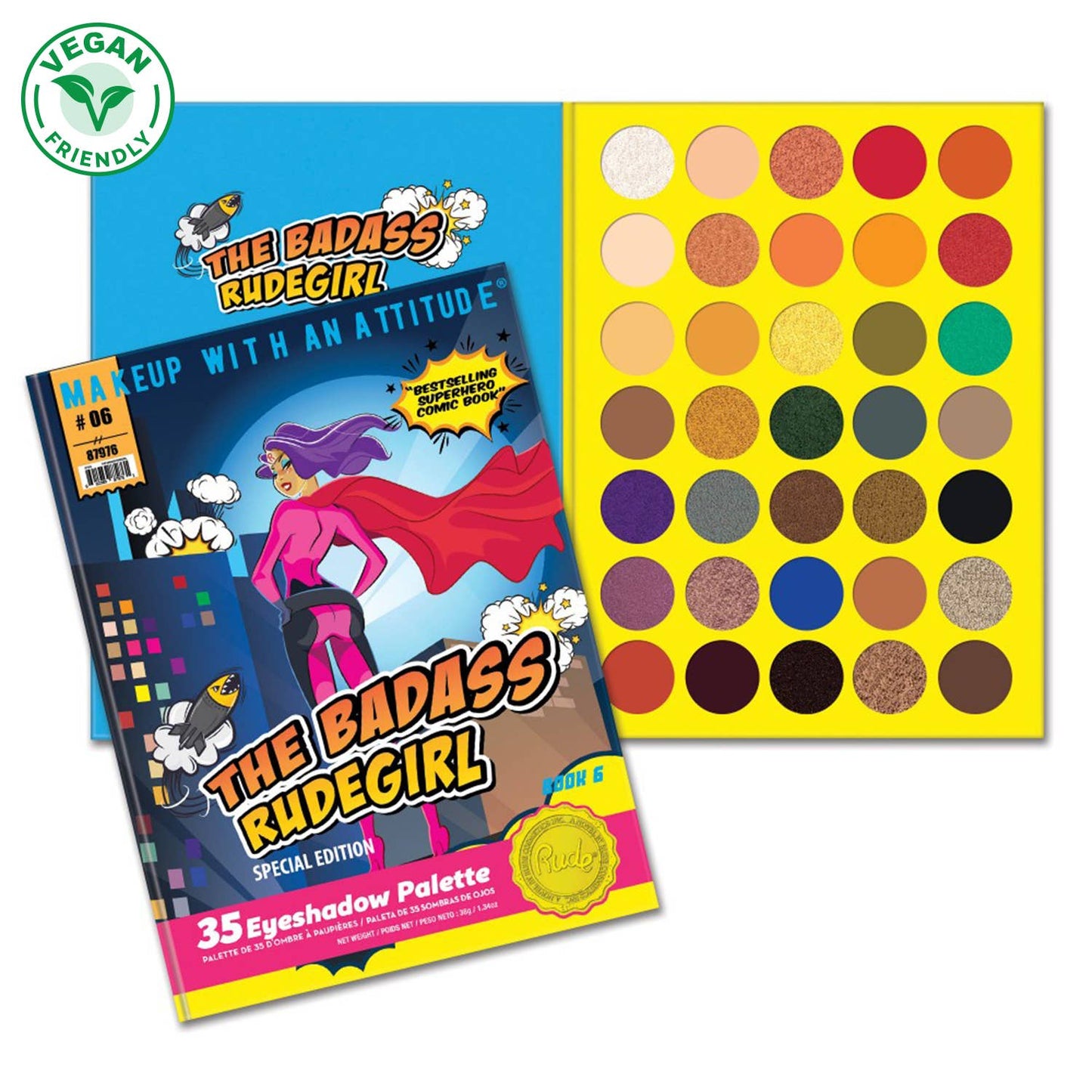 The Badass RudeGirl - Book 6 Comic themed Make-up Palette