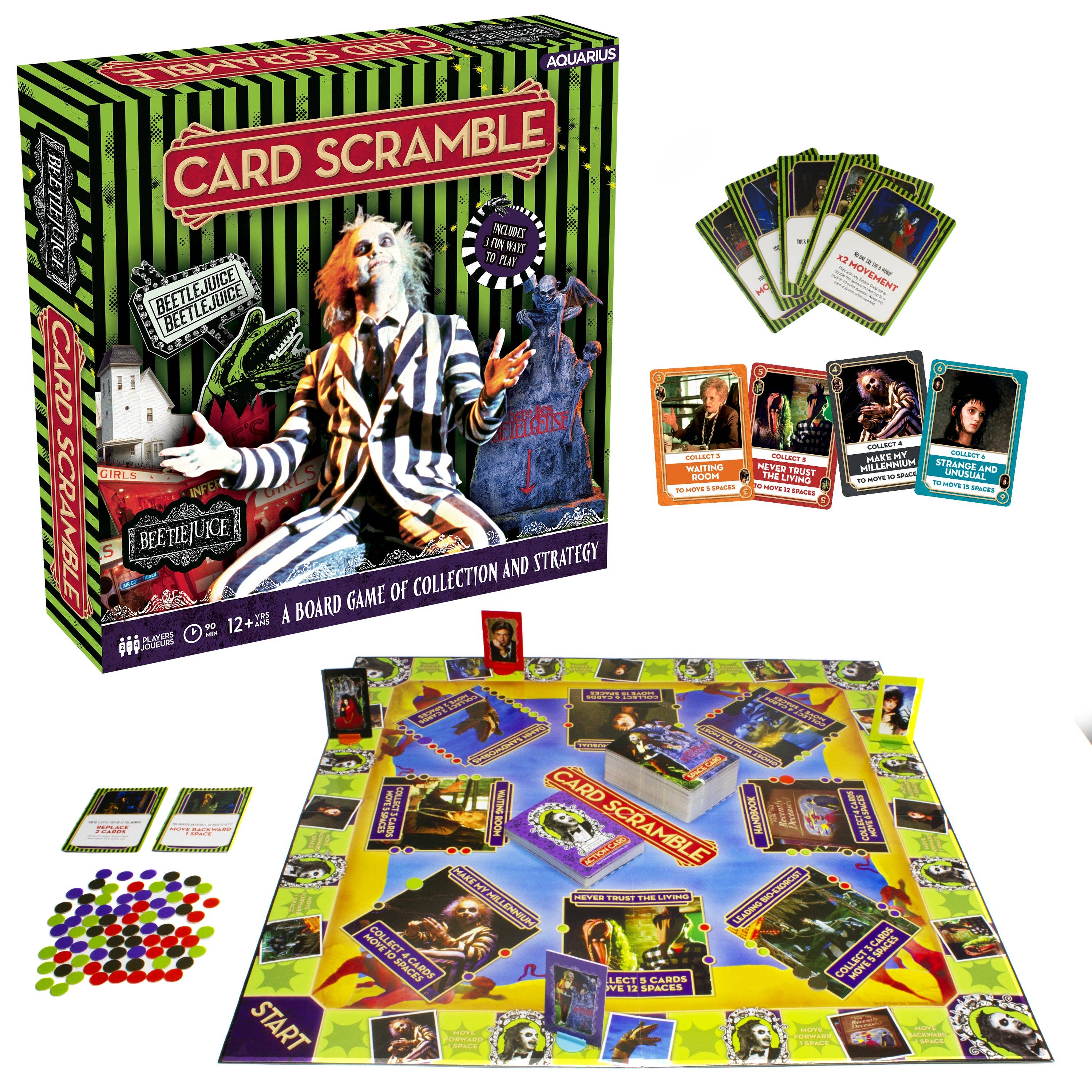 Beetlejuice Card Scramble Board Game – Hidden Gems Novelty