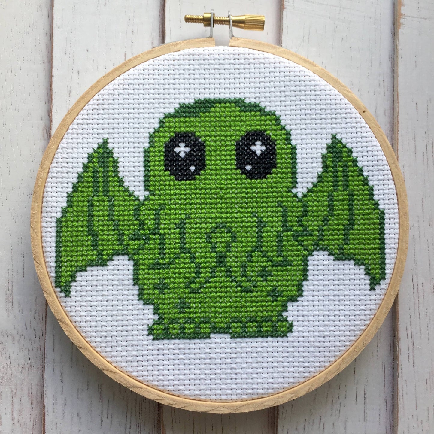 Cute Cthulhu Cross Stitch Kit - Hidden Gems Novelty