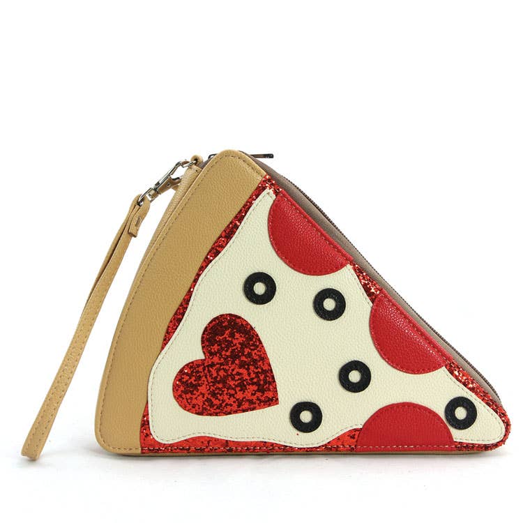 Pepperoni Slice Pizza Purse Wristlet