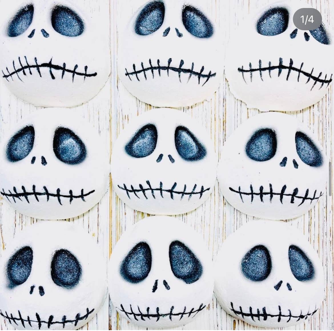 Jack Nightmare before Christmas inspired Bath Bomb