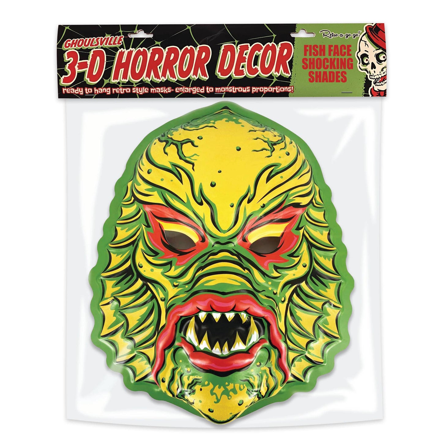 Shocking Shade Fish Face 3D Wall Decor