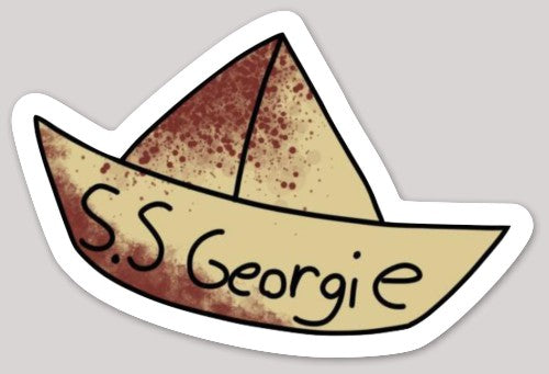 IT Paper Boat Sticker - Hidden Gems Novelty