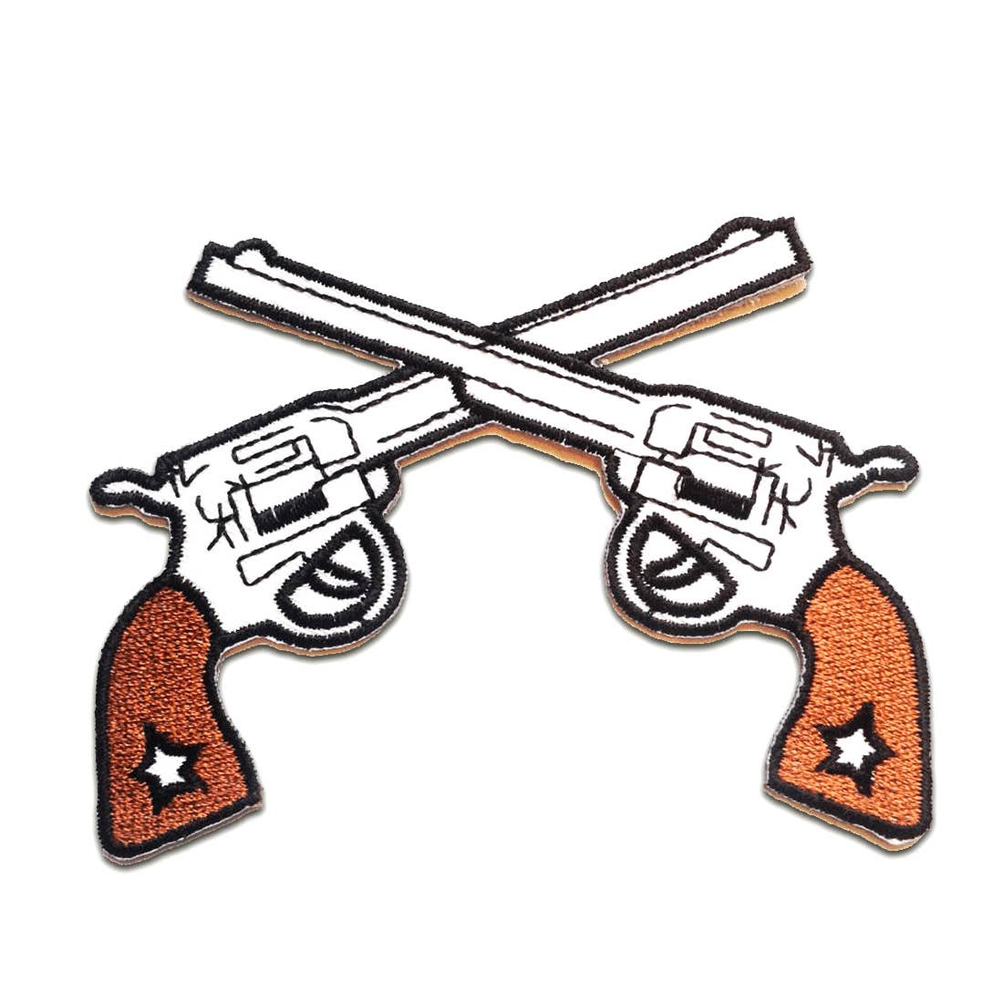 Double Revolver Retro Style Patch