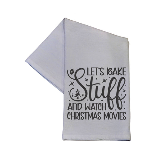 Let's Bake Stuff And Watch Hand Towel Christmas Décor