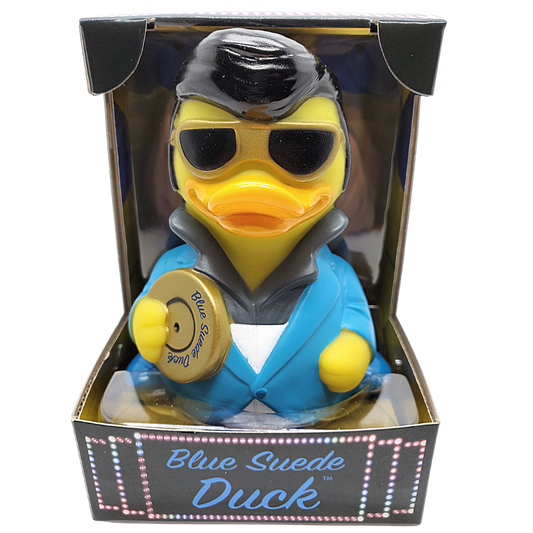 Elvis Parody Blue Suede Rubber Duck