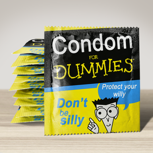 Condom For Dummies Book cover Novelty Condom