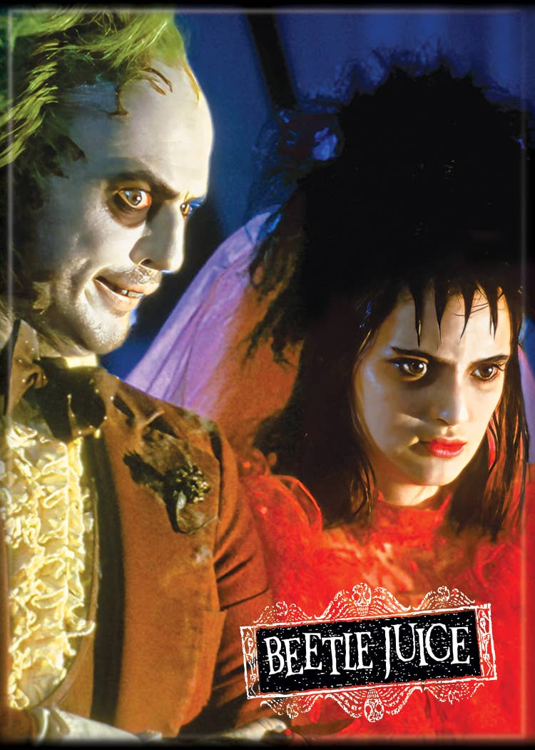 Beetlejuice and Lydia Wedding Magnet