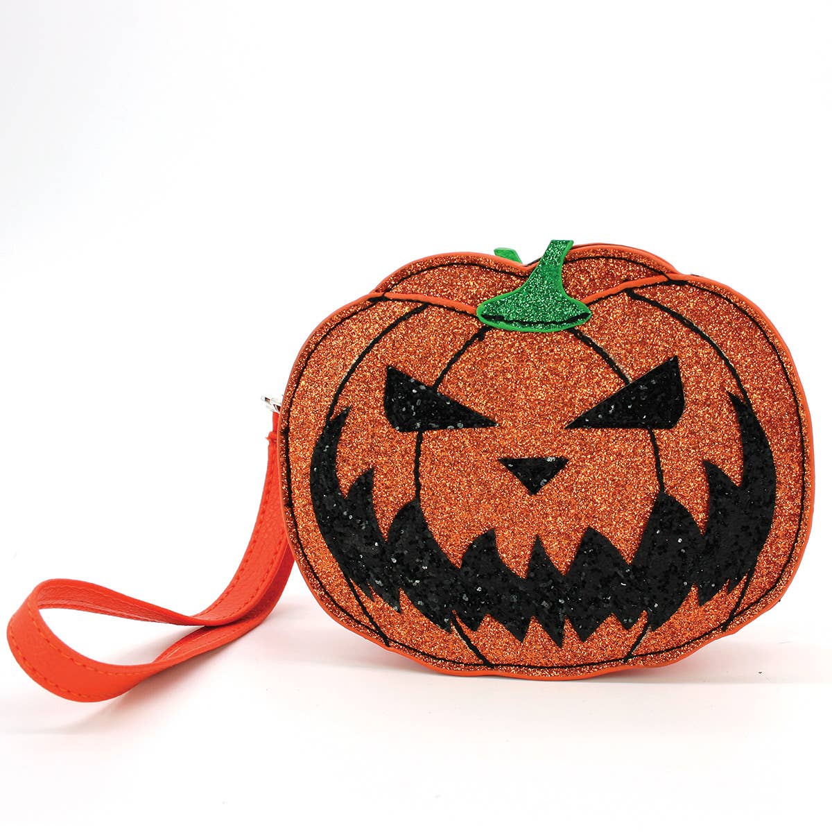 Jack O Lantern Coin Purse in Vinyl. Halloween Purse