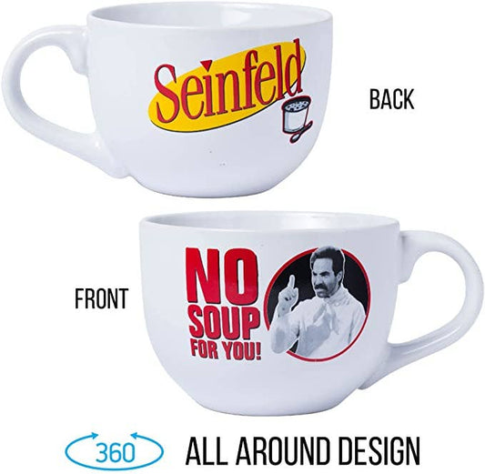 Seinfeld No Soup For You  24oz Ceramic Soup Mug