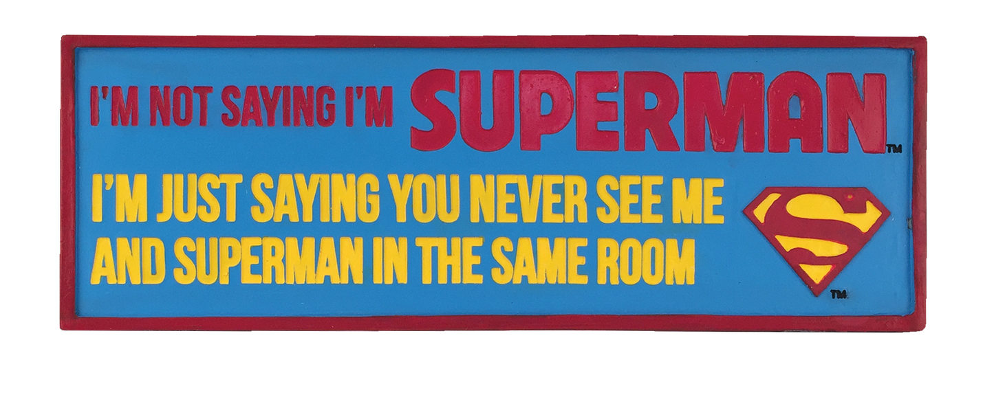 Superman Desk Sign