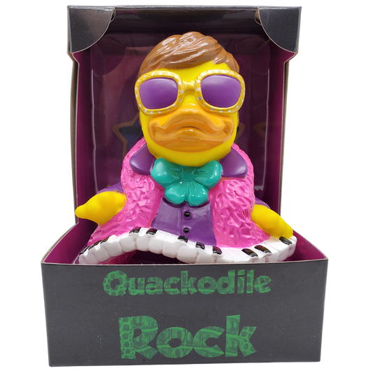 Quackodile Rock Elton John Parody Rubber Duck - Hidden Gems Novelty