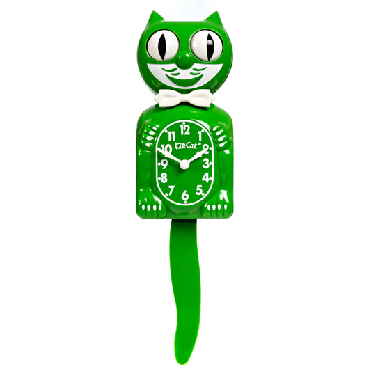 Classic Green Kit Cat Klock