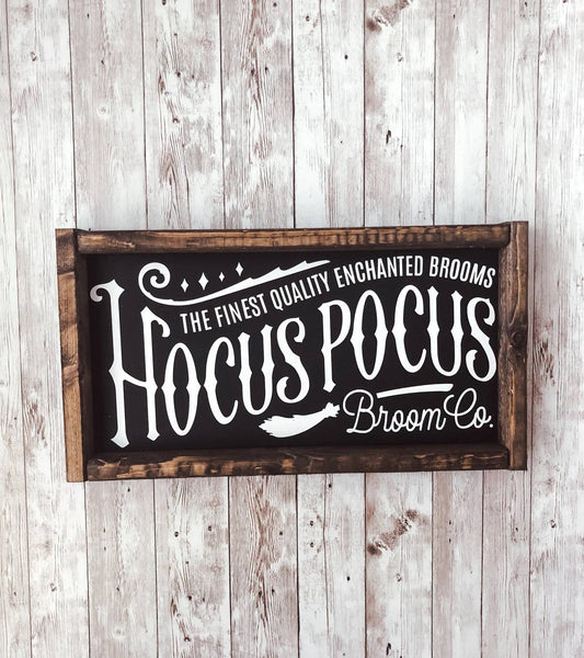 Hocus Pocus Halloween Sign 8x15"