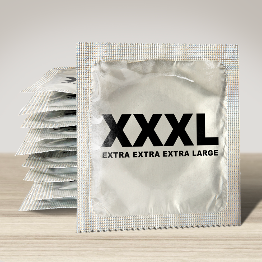 XXXL extra extra extra large novelty condom Hidden Gems Novelty