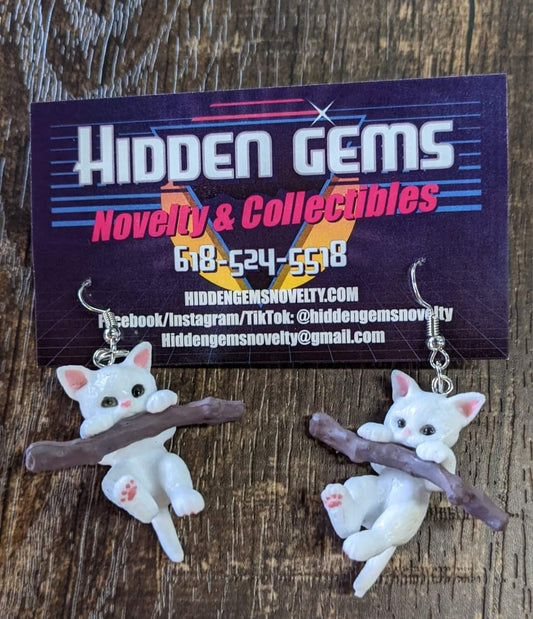 Hang in there Kitty Earrings