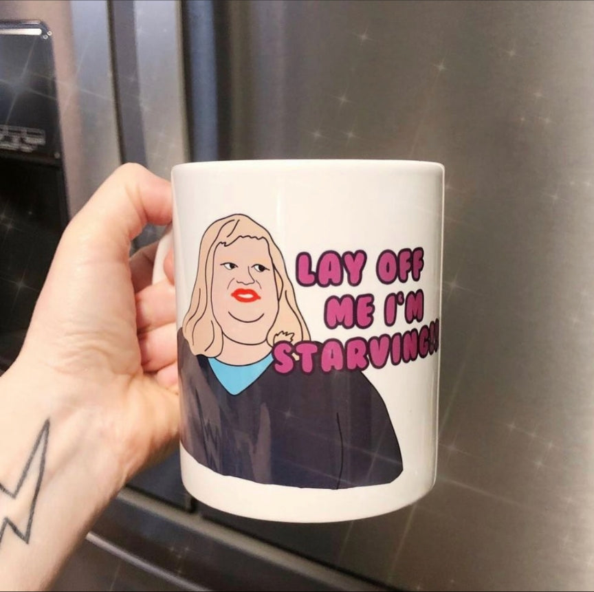 Lay Off me I'm Starving Chris Farley 11oz Coffee Mug