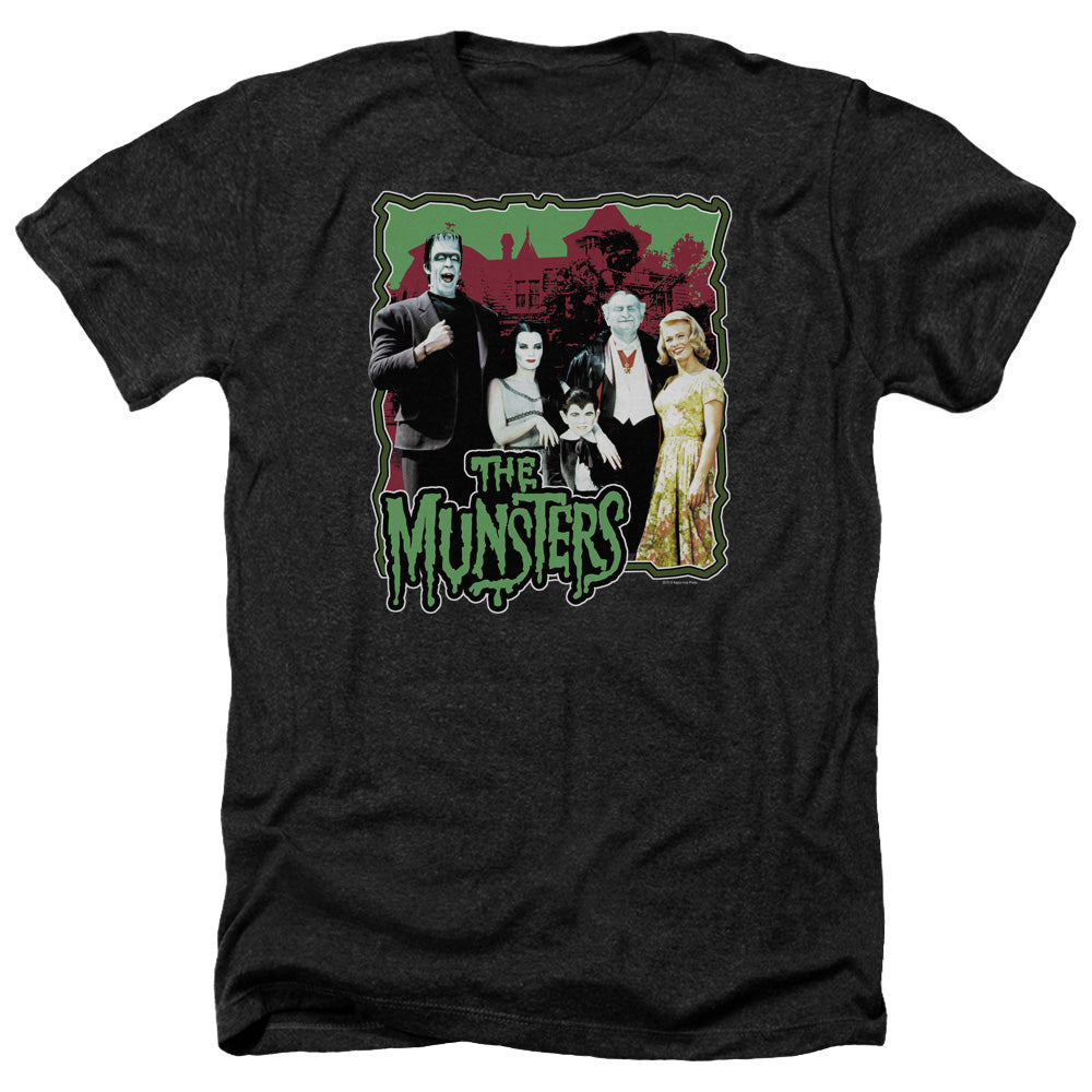 The Munsters Normal Family Regular Fit Black Short Sleeve Shirt