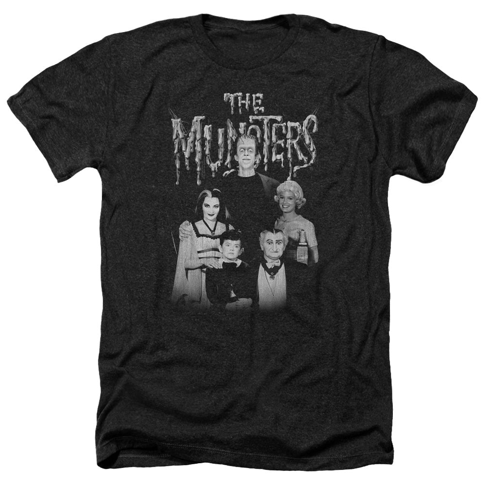 The Munsters Family Portrait Regular Fit Black Short Sleeve Shirt