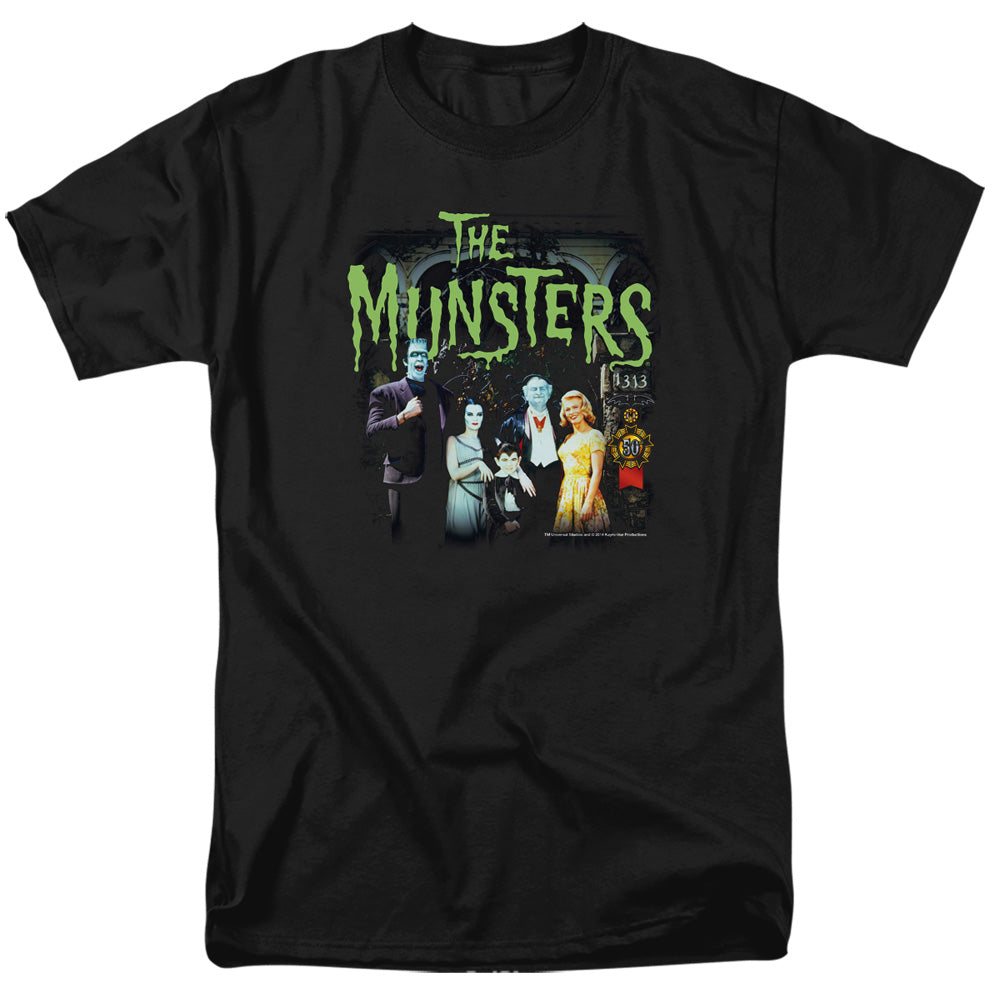 The Munsters 1313 50 Years Anniversary Regular Fit Black Short Sleeve Shirt