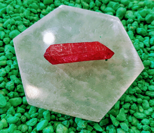 Red "Kryptonite" Rainbow Quartz - supermanstuff.com
