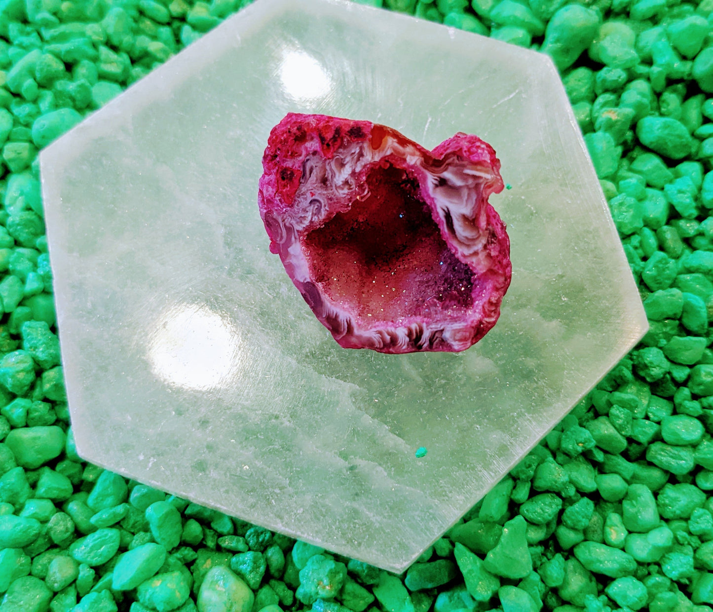 Pink "Kryptonite" Geode - supermanstuff.com