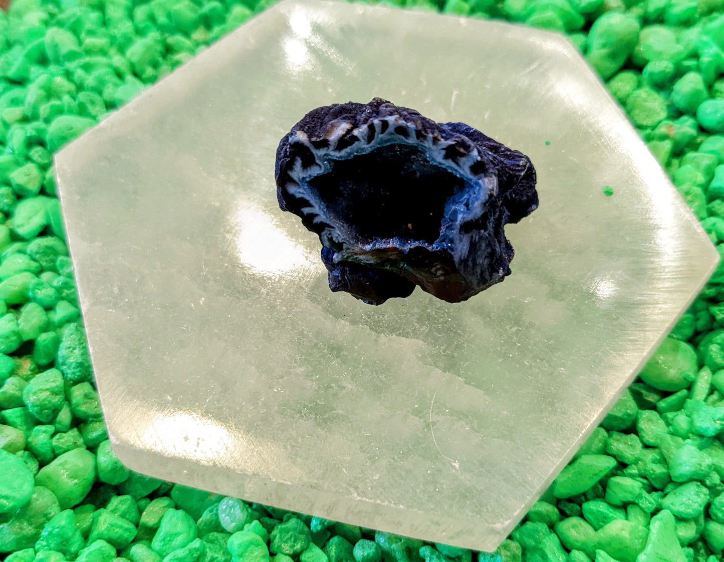 Deep Blue "Kryptonite" Geode - supermanstuff.com
