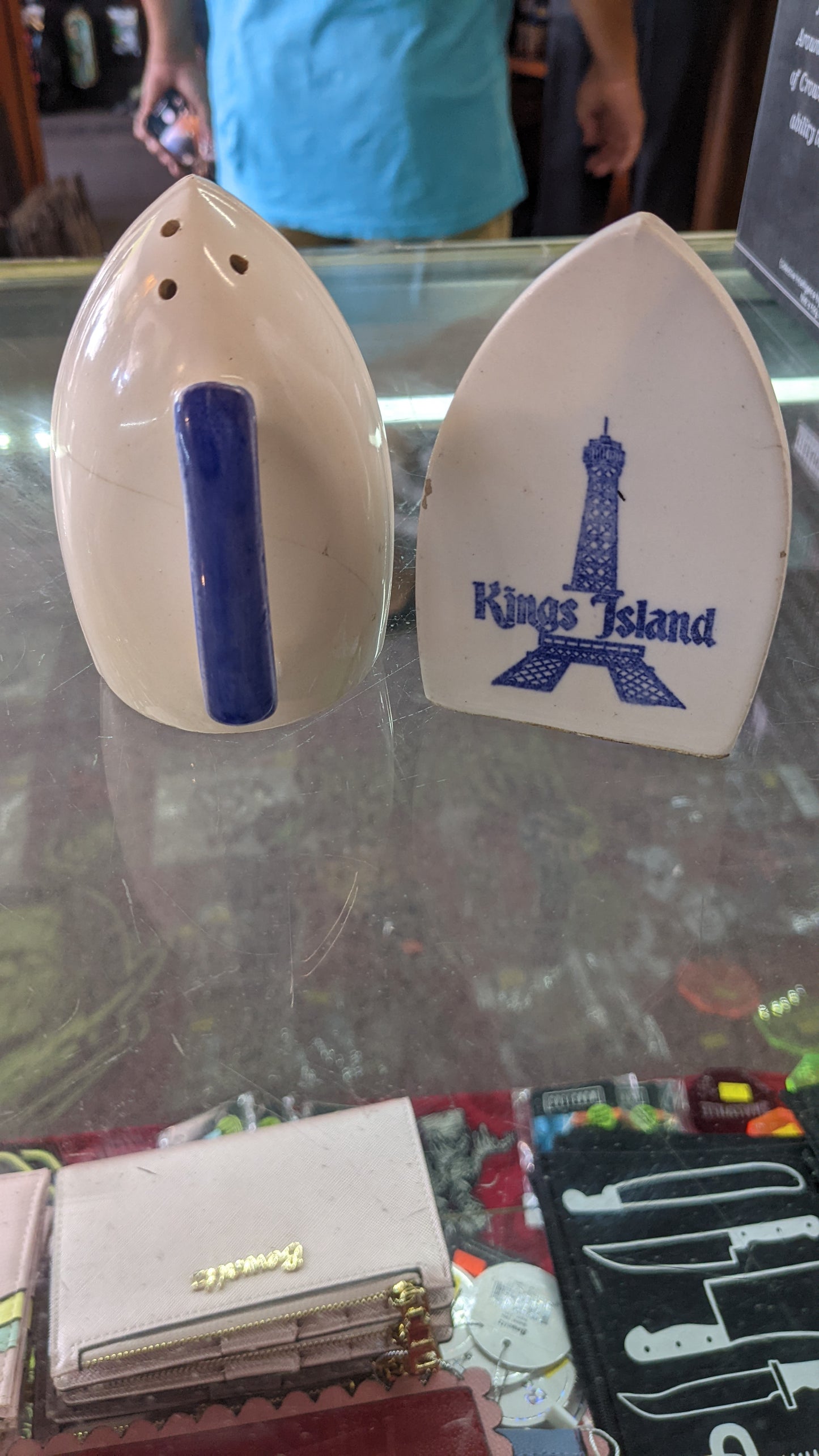 Vintage Iron King's Island Salt & Pepper Set