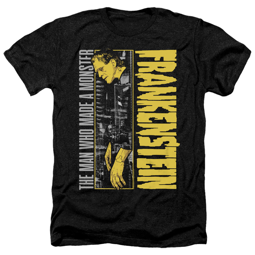 Frankenstein The Man Who Made a Regular Fit Black Short Sleeve Shirt